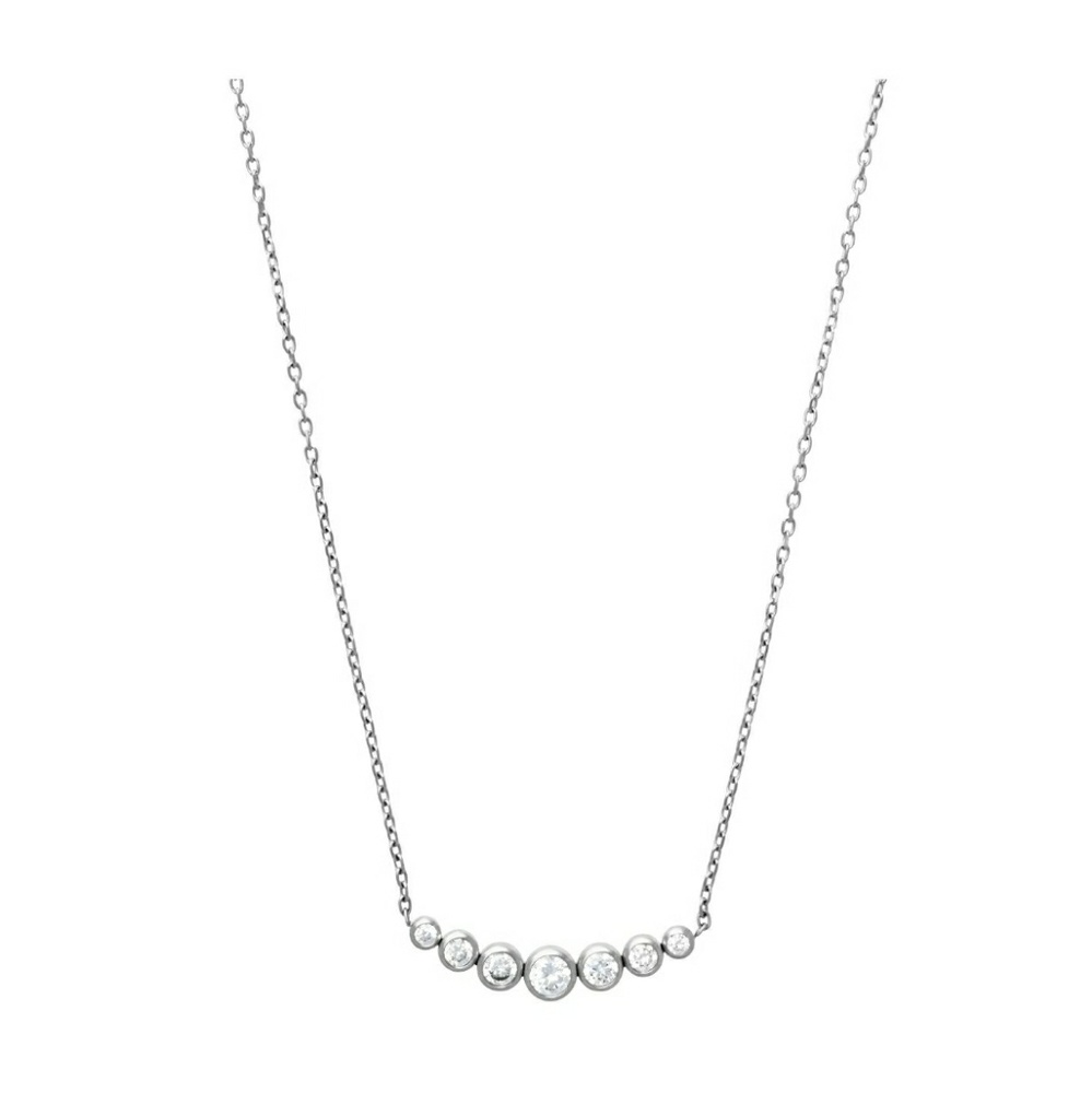 Silver MK Park Avenue Crystal Necklace NWT